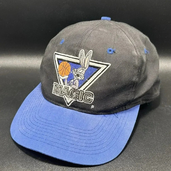 Vintage Orlando Magic Loony Tunes Hat Unisex Adjustable Black 1993 Snap Back - Picture 1 of 9